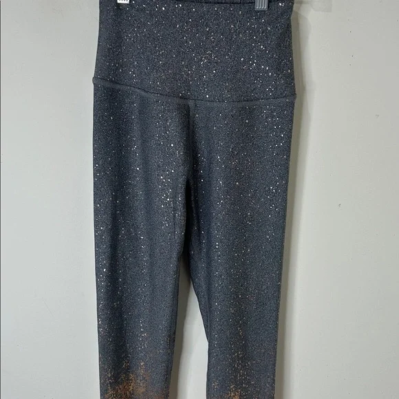 Beyond Yoga Alloy Ombre Shimmer Speckled Leggings in Grey/Rose Gold Size S - Picture 9 of 13